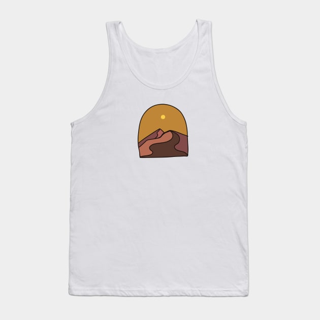 Mountain view desert colors Tank Top by Britt Does Design